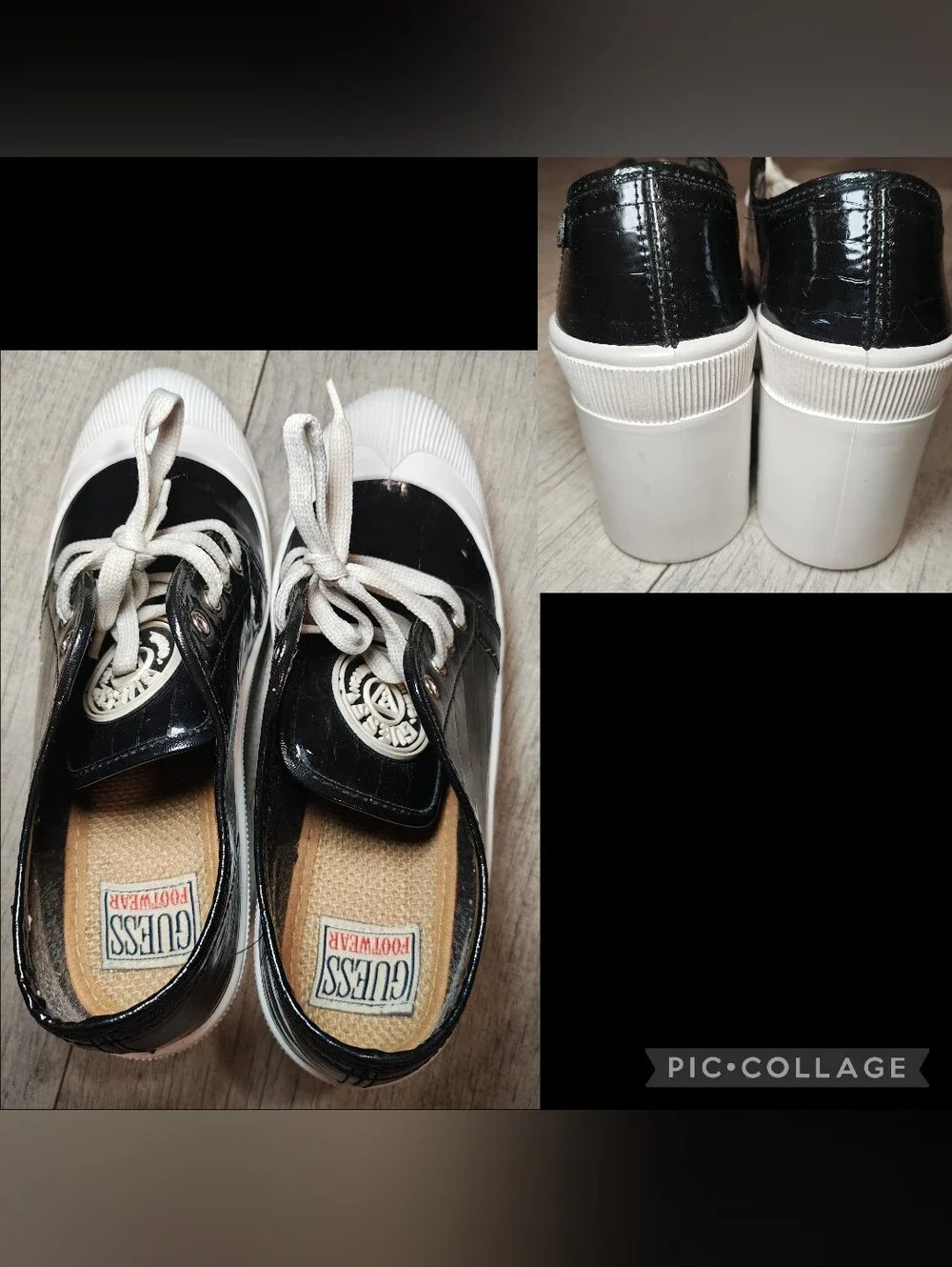 🖤🤍Rare Vintage 1990s GUESS Chunky Platform Sneaker Oxfords🤍🖤
